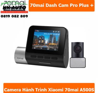 Camera hành trình Xiaomi 70mai A500S 2 mắt ghi hình trước sau