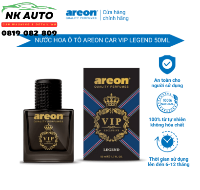 Nước hoa ô tô Areon Car Perfume VIP Legend