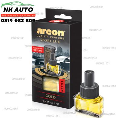Nước hoa kẹp cửa gió ô tô Areon Gold (Bình thay thế)