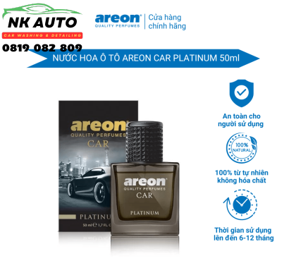 Nước hoa ô tô Areon Car Platinum Perfume 50ml