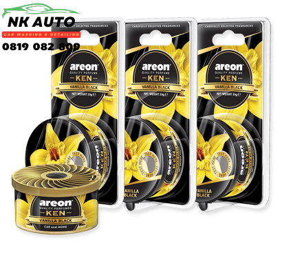 Sáp thơm ô tô Areon Ken Vanilla Black