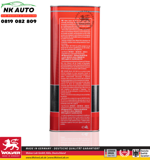 Dầu Nhớt Wolver UltraTec 5W-30 C3 4L