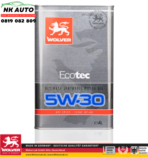 Dầu Nhớt Wolver Ecotec 5W-30 4L