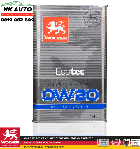 Dầu Nhớt Wolver Ecotec 0W-20 4L