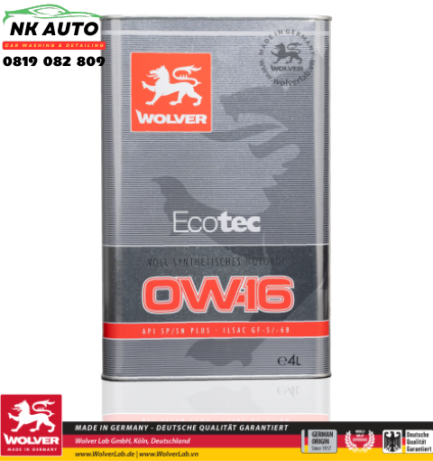 Dầu Nhớt Wolver Ecotec 0W-16 4L