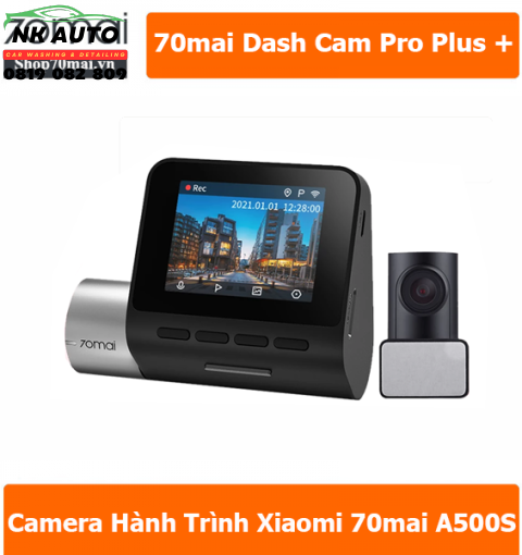 Camera hành trình Xiaomi 70mai A500S 2 mắt ghi hình trước sau