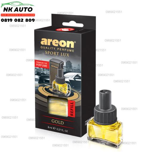 Nước hoa kẹp cửa gió ô tô Areon Gold (Bình thay thế)