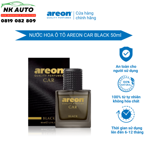 Nước hoa ô tô Areon Car Black Perfume