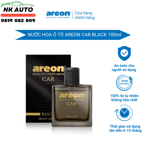 Nước hoa ô tô Areon Car Black Perfume