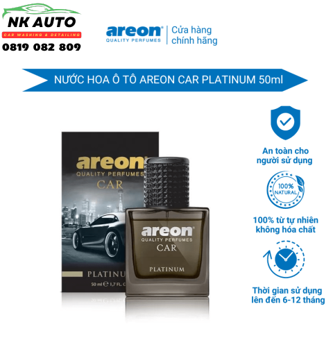 Nước hoa ô tô Areon Car Platinum Perfume 50ml